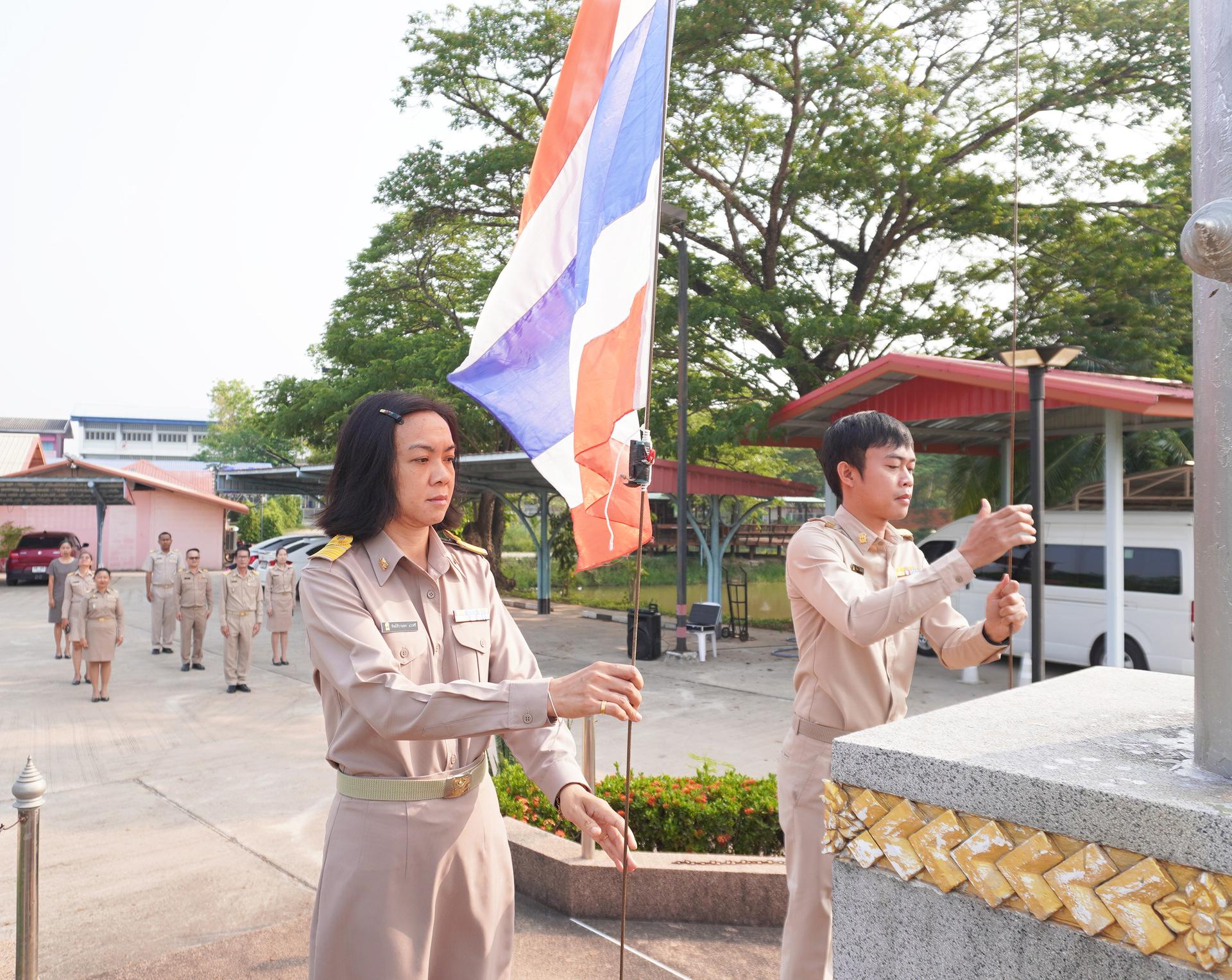 การจัดกิจกรรมเข้าแถวเคารพธงชาติ ประจำเดือนเมษายน 2567