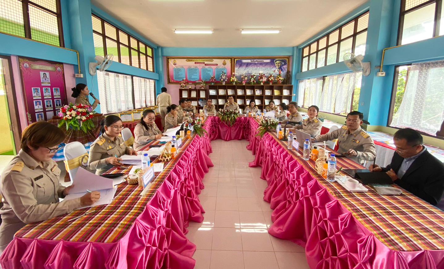 การรวบรวมและตรวจสอบข้อมูลผลการปฏิบัติงานของผู้บริหารสถานศึกษา และผลงานดีเด่นของสถานศึกษา เพื่อประกอบการพิจารณาเลื่อนเงินเดือน ครั้งที่ 1 (1 เมษายน 2567)