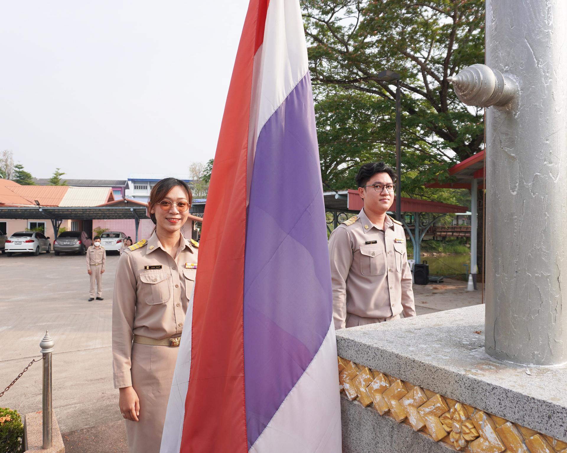 การจัดกิจกรรมเข้าแถวเคารพธงชาติ ประจำเดือนมีนาคม 2567